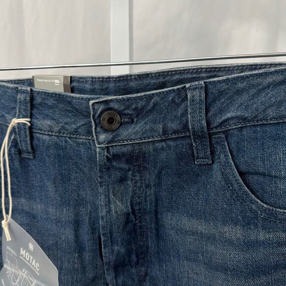 G Star Raw Jeans Mens 31 x 29 Motac Deconstructed 3D Slim Blue Motorcycle Moto - Picture 9 of 13